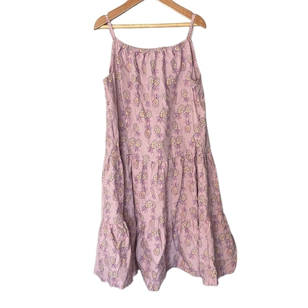 Hanna Andersson Tiered Pineapple Girl's Dress Size 140